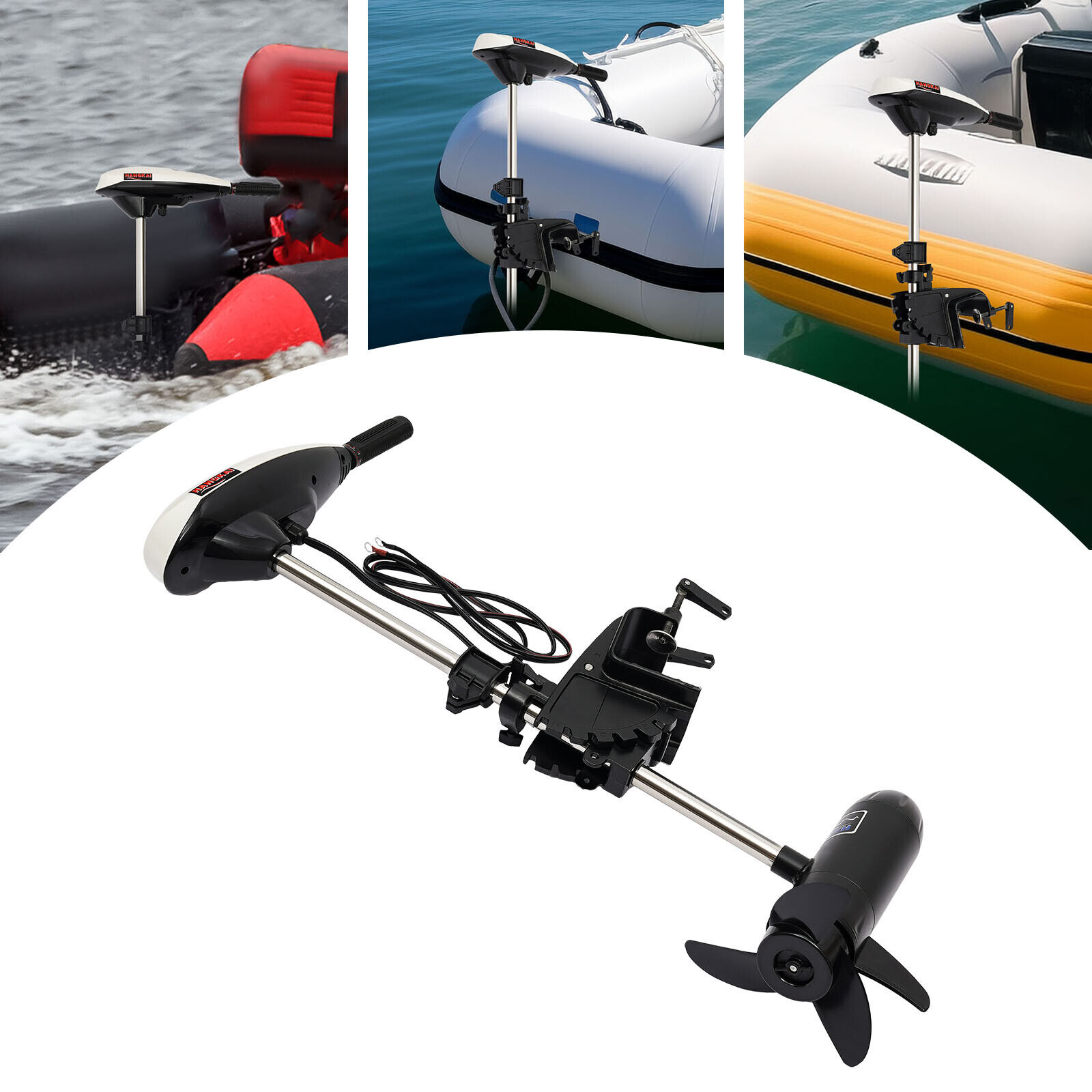 Fishing Kayak Trolling Motor - 12V 65LBS Electric Outboard Motor Propeller